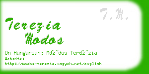 terezia modos business card